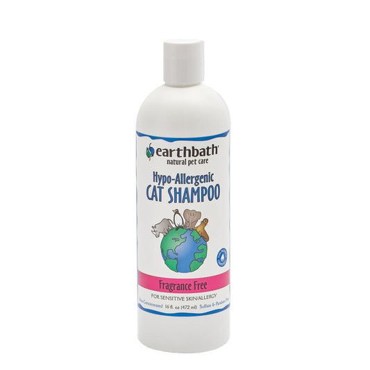 Earthbath - Hypo-Allergenic Cat Shampoo - Fragrance Free - 16oz