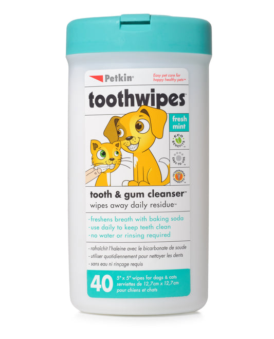 Petkin Toothwipes 40pcs